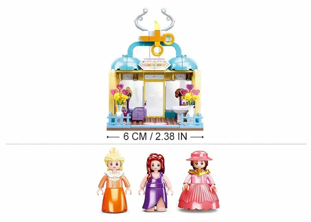 Sluban Girl's Dream Village Hairdressing Salon Building Brick Set Sluban