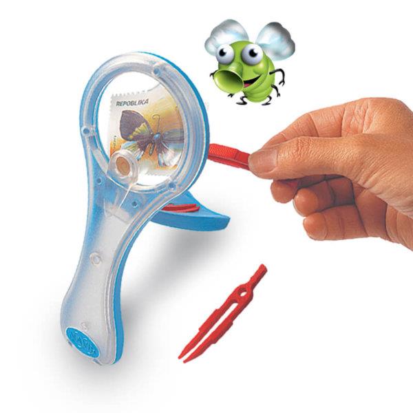 Navir Children's Mega Lens Magnifying Glass with Tweezers for Ages 6+ Curious Minds