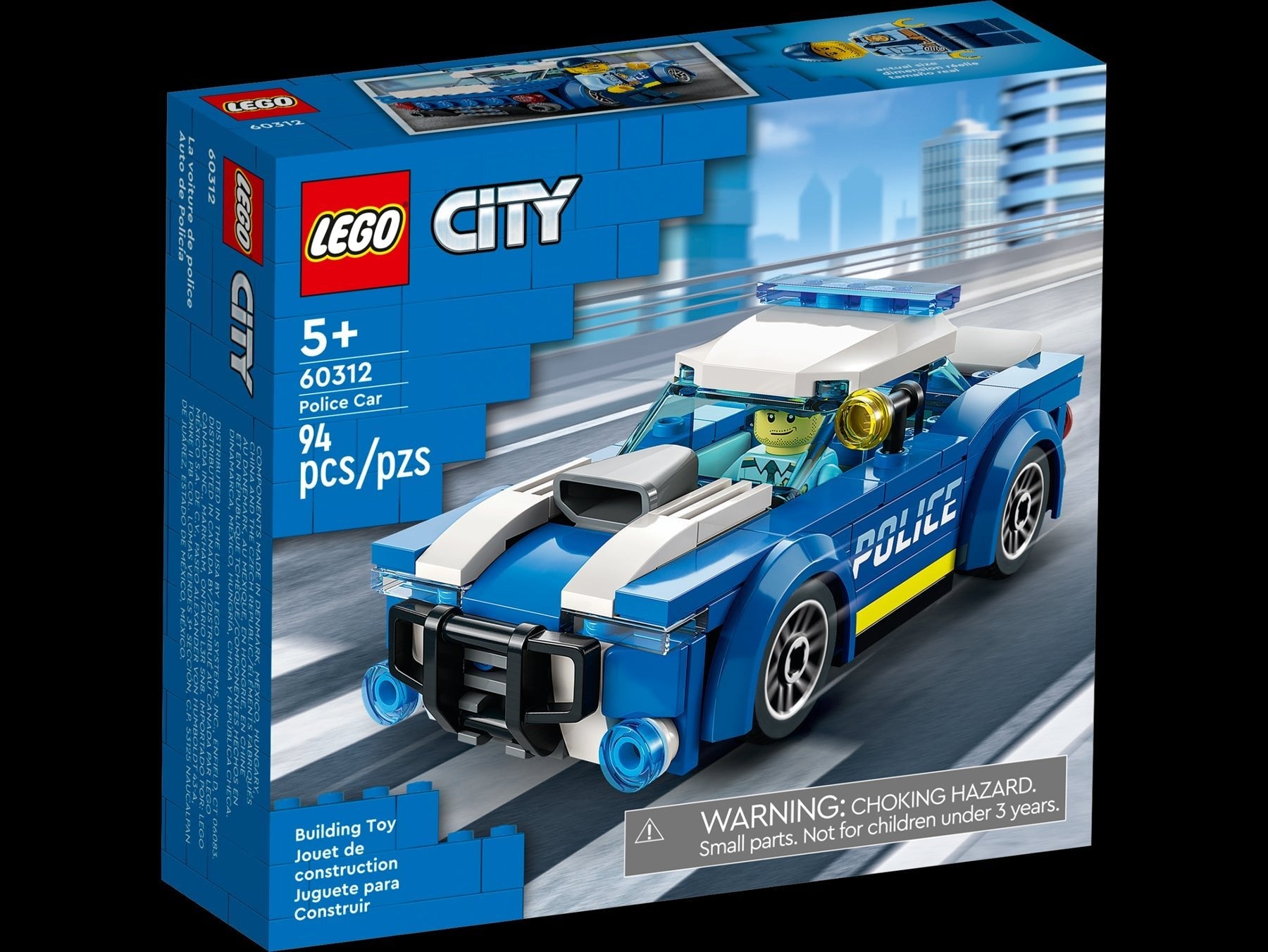 Lego City 60312 Police Car Buildable Toy Playset for Ages 5 and Up Curious Minds