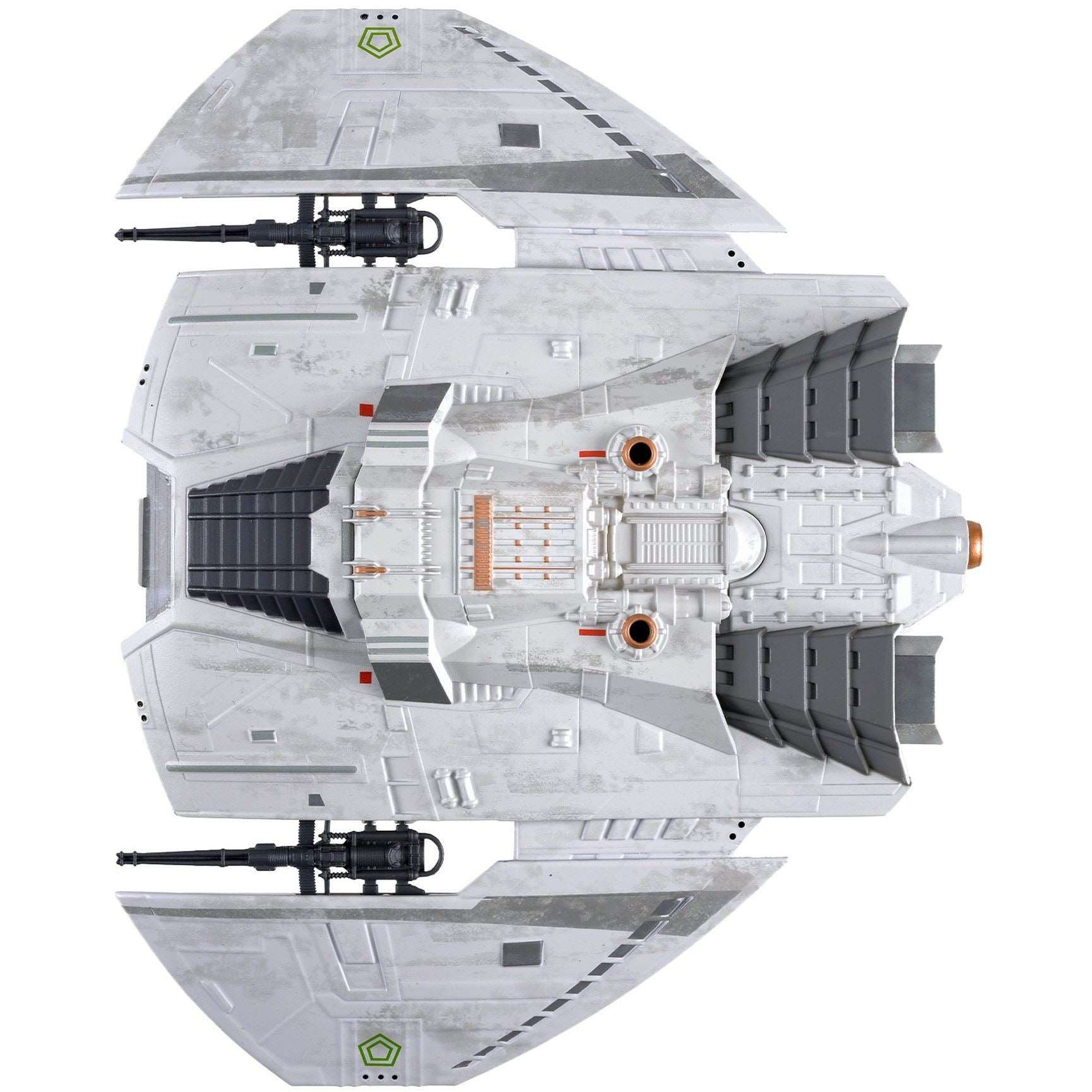 #11 Cylon Raider (Blood and Chrome) Diecast Model Ship (Battlestar Galactica / Eaglemoss) Real Merch