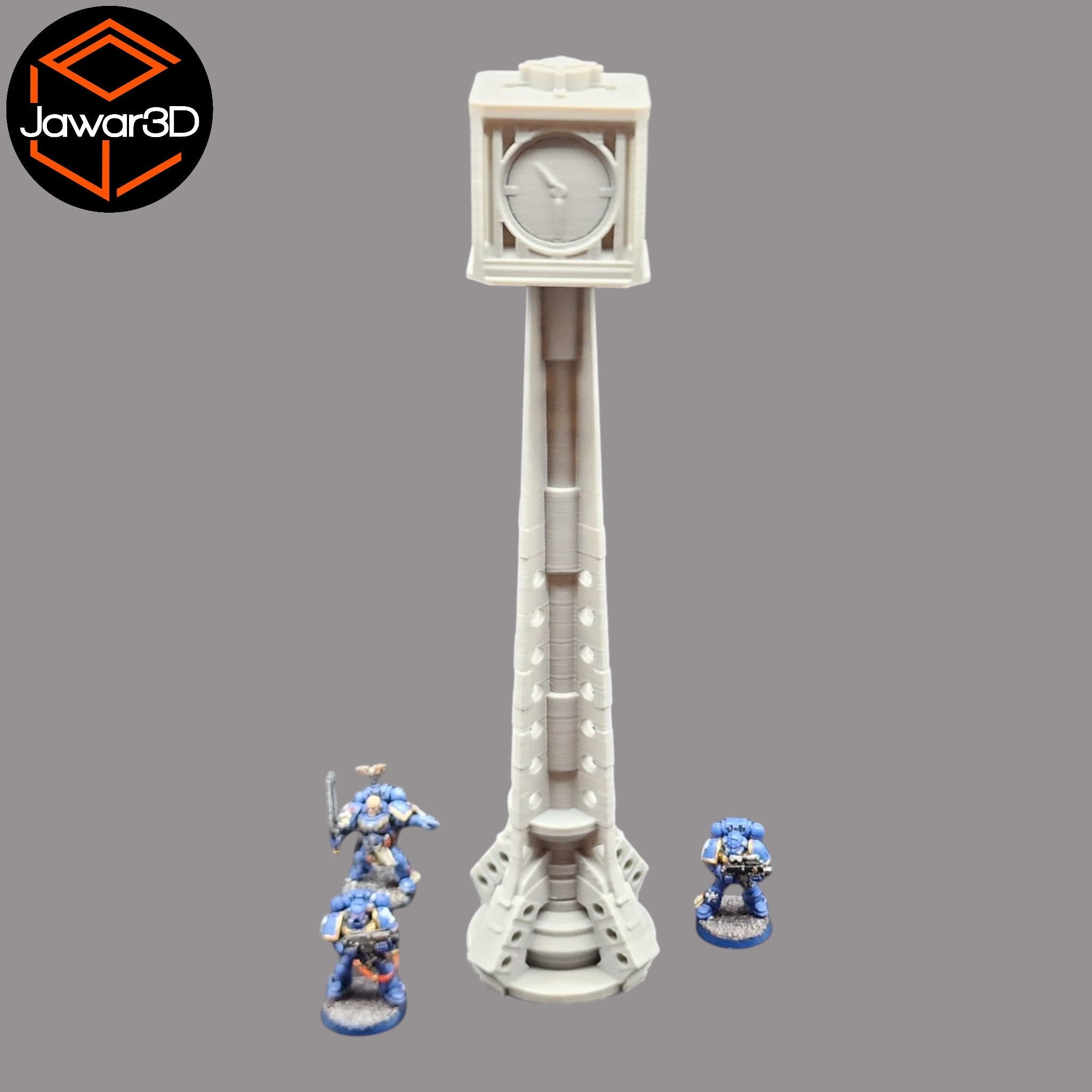 Clock Tower - 28mm Wargaming Scatter Terrain Scenery Tabletop Miniature Jawar3d