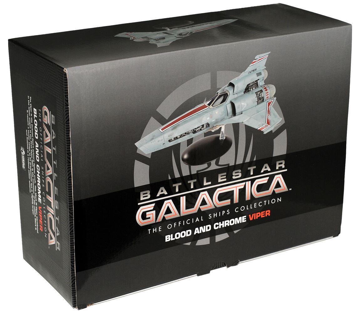 #15 Viper Mk III (Blood and Chrome) Model Diecast Ship (Eaglemoss / Battlestar Galactica) Real Merch