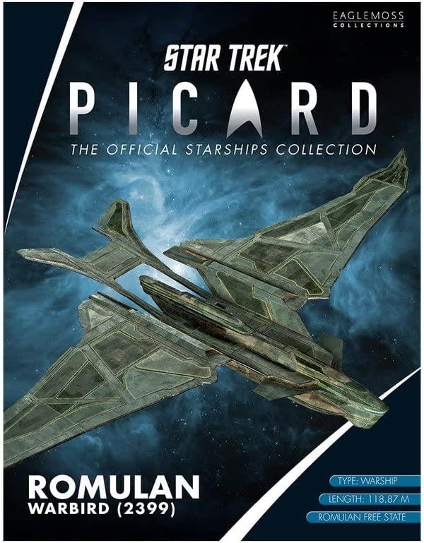 #10 Romulan Warbird 2399 Model Diecast Ship Picard Universe (Eaglemoss / Star Trek) Real Merch