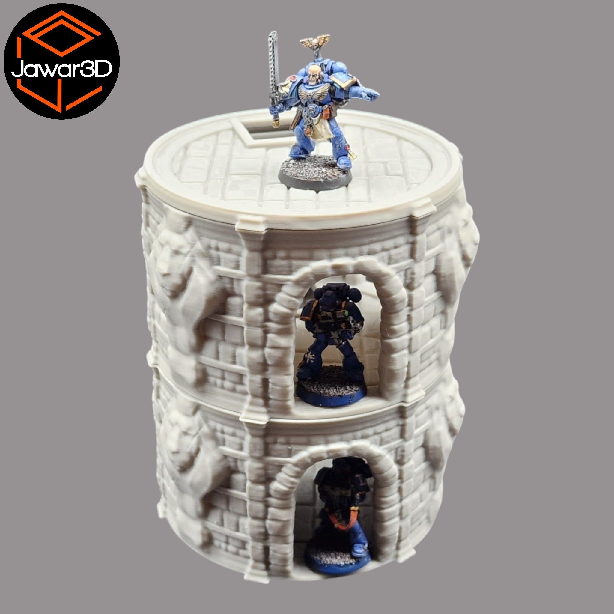 Circle Tower - 28mm Wargaming Scatter Terrain Scenery Tabletop Miniature Jawar3d