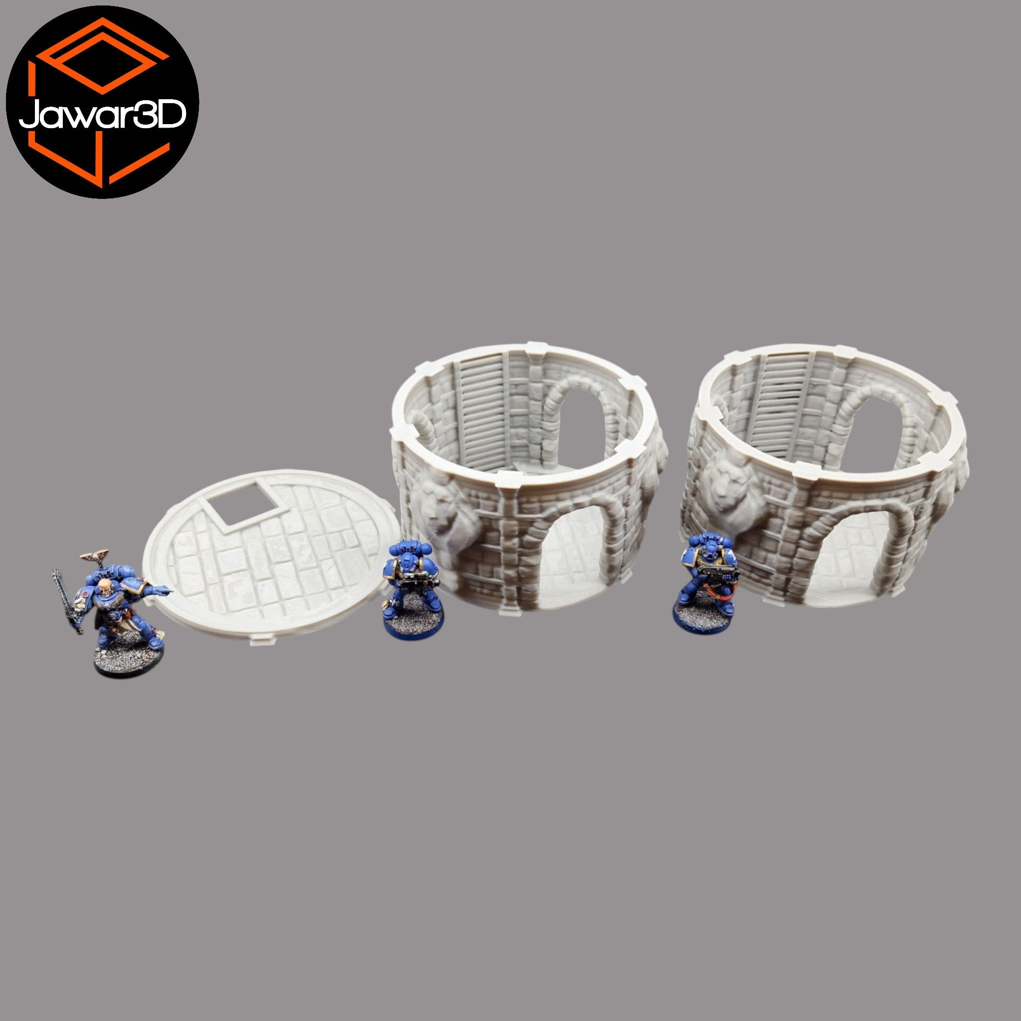 Circle Tower - 28mm Wargaming Scatter Terrain Scenery Tabletop Miniature Jawar3d