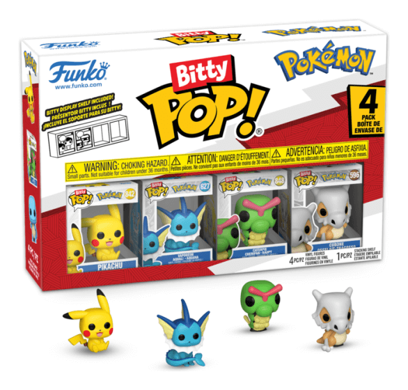 Funko - Bitty Pop Pokémon Pikachu 4 Pack Funko