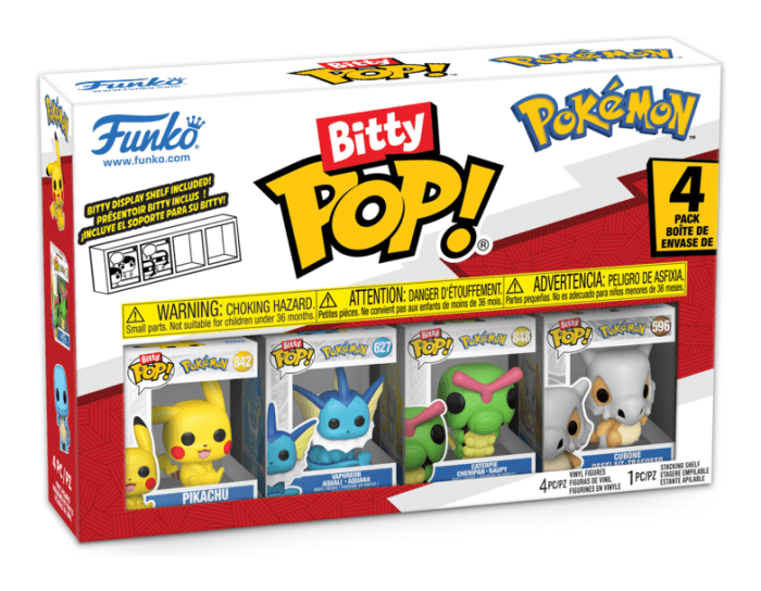 Funko - Bitty Pop Pokémon Pikachu 4 Pack Funko