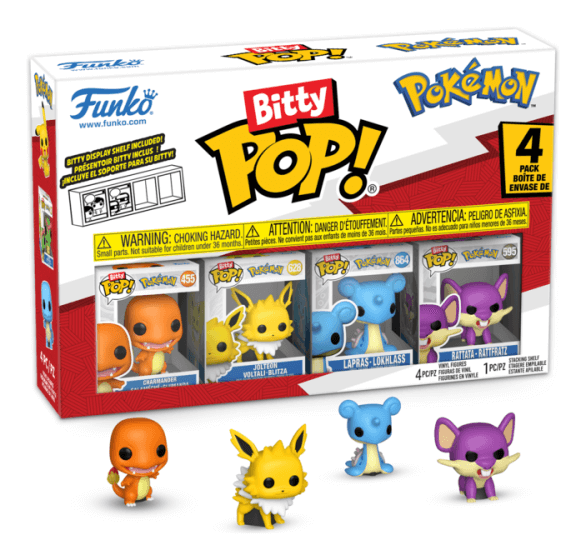 Funko - Bitty Pop Pokémon Charmander 4 Pack Funko