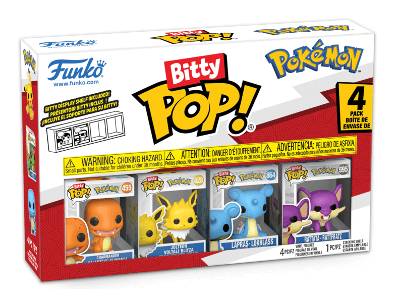 Funko - Bitty Pop Pokémon Charmander 4 Pack Funko