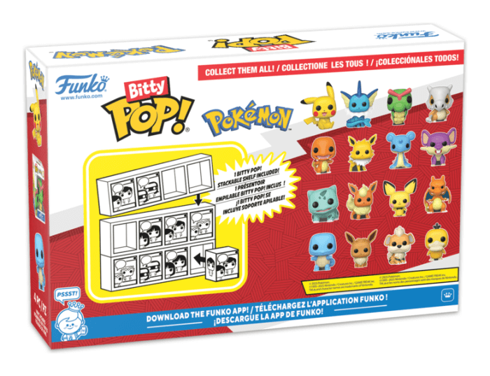 Funko - Bitty Pop Pokémon Squirtle 4 Pack Funko
