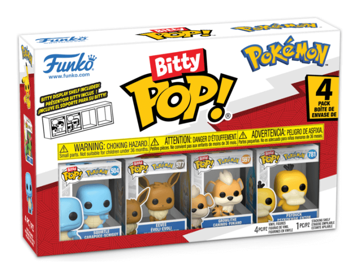 Funko - Bitty Pop Pokémon Squirtle 4 Pack Funko