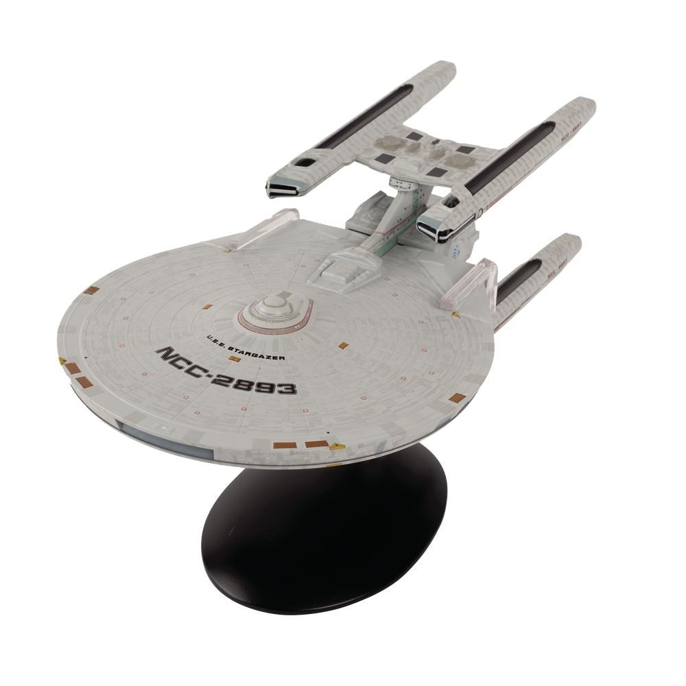 #31 U.S.S. Stargazer NCC-2893 XL Edition Starship Ship Model Die Cast Starship SSSUK631 (Eaglemoss / Star Trek) Real Merch