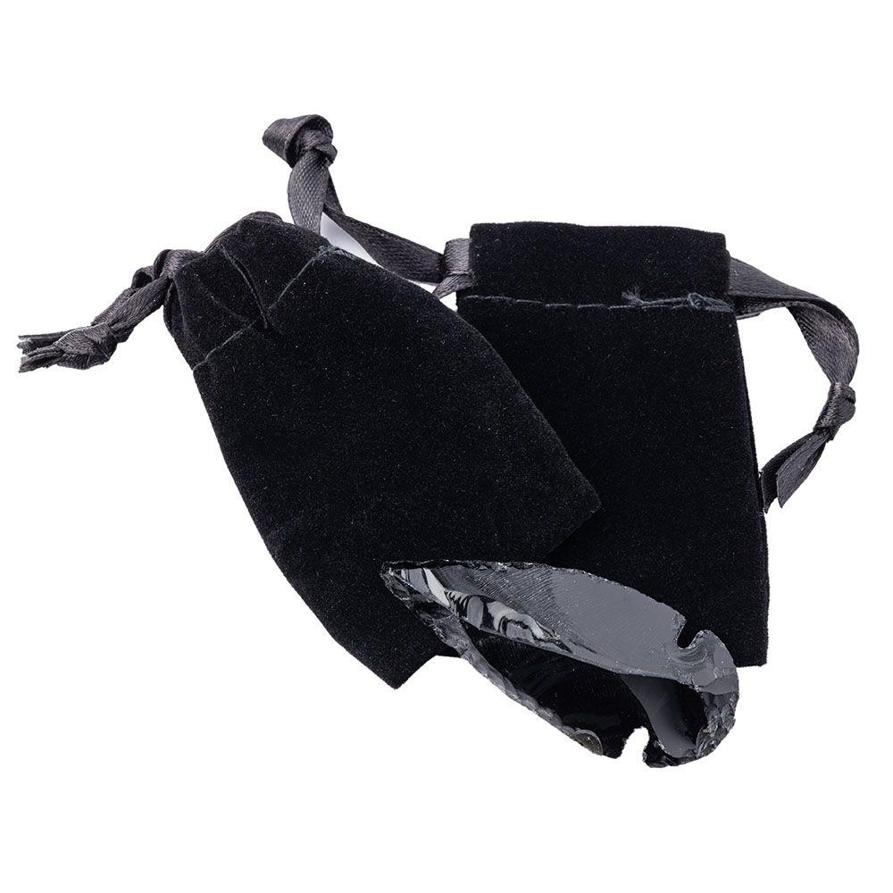 Obsidian Arrowhead Natural Volcanic Glass Collectible Crystal Curious Minds