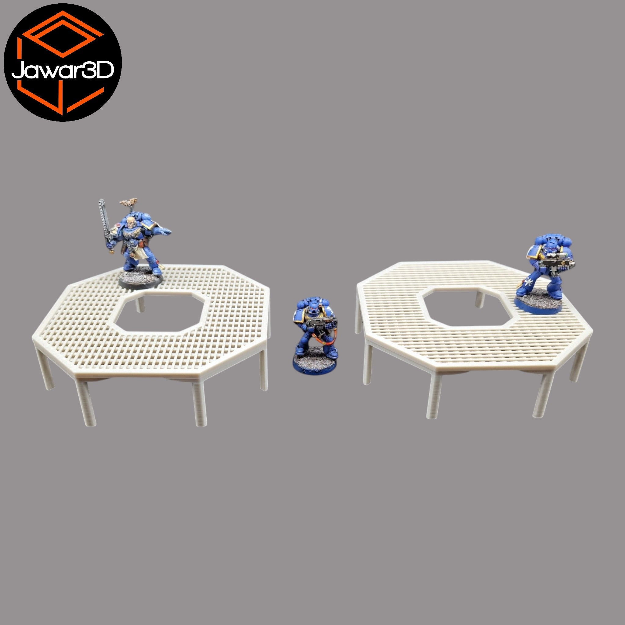 Footbridge Centre x2 - 28mm Wargaming Scatter Terrain Scenery Tabletop Miniature Jawar3d