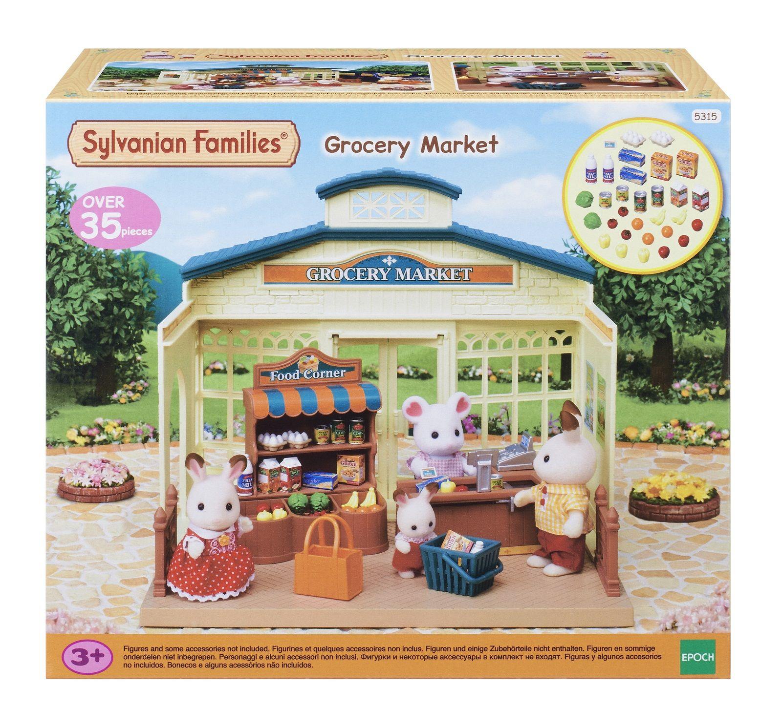 Sylvanian Families Grocery Market Toy Shop Playset for Ages 3 and Up Curious Minds