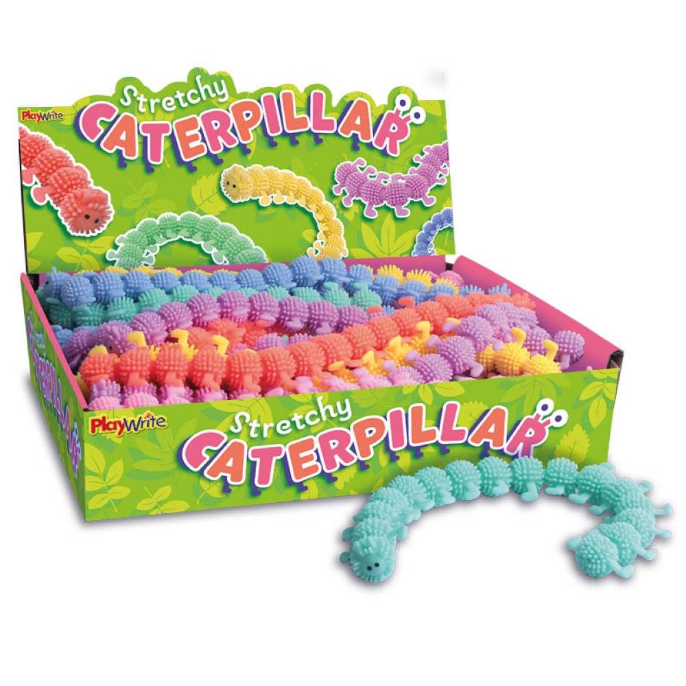 Children's 25cm Colourful Stretchy Caterpillar Sensory Toy Curious Minds