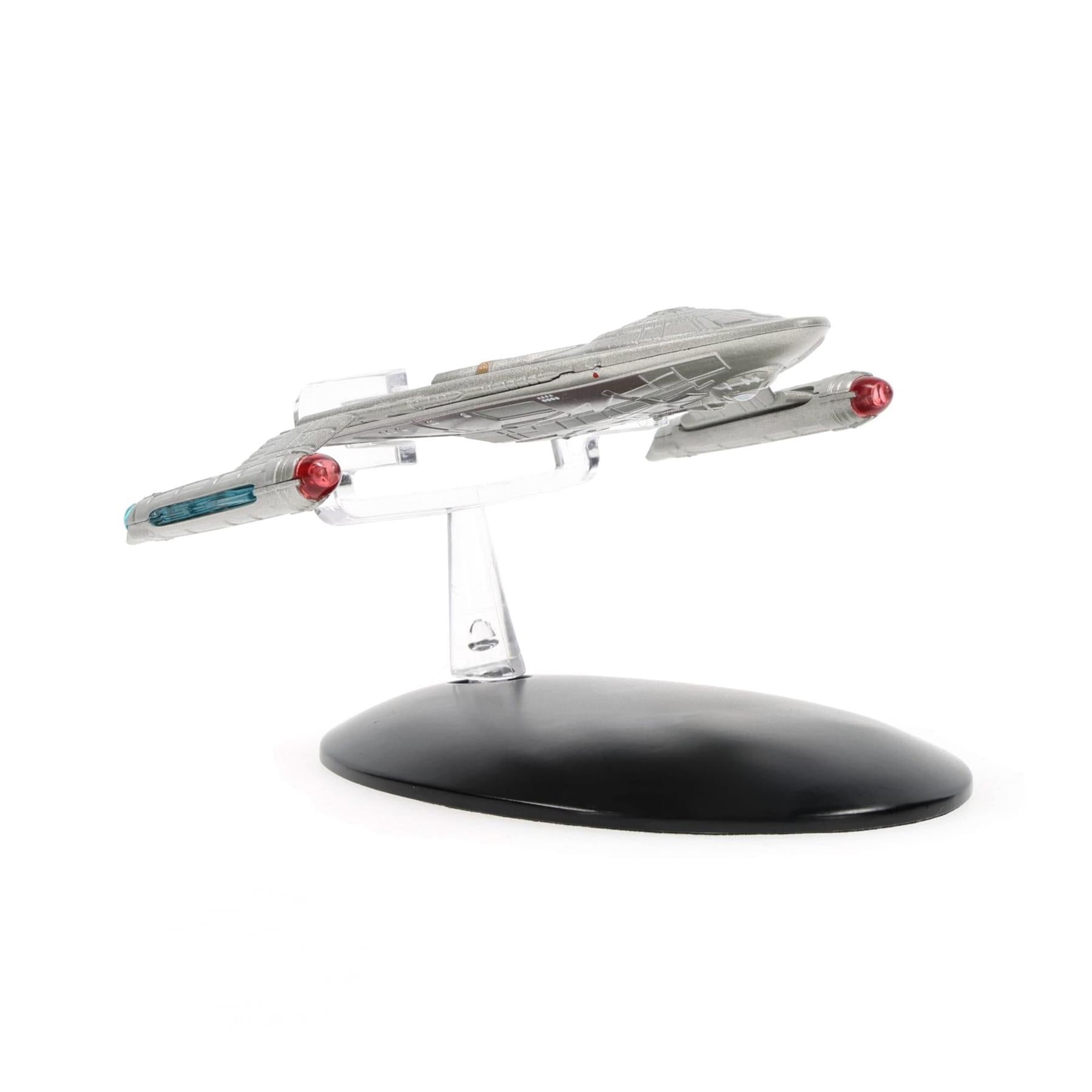 #82 United Earth Starfleet Warp Delta Model Diecast Ship Window Box (Eaglemoss / Star Trek) Real Merch