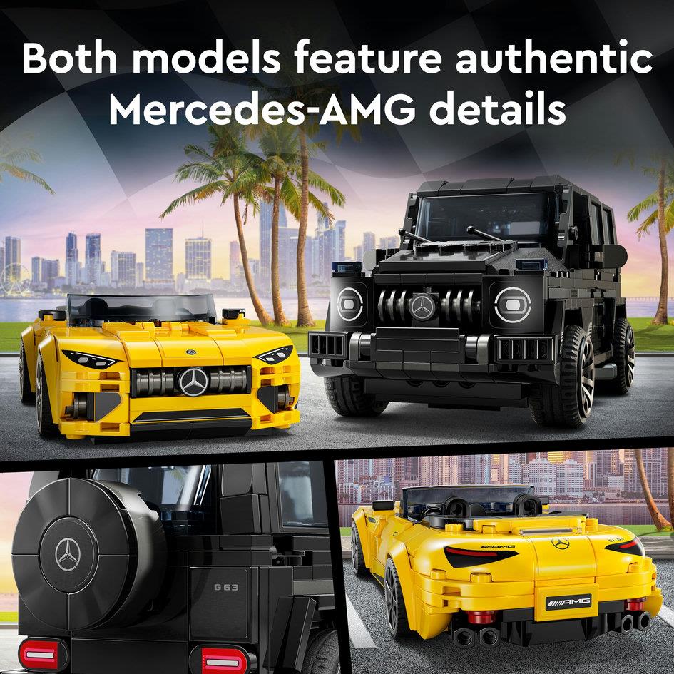 Lego Speed Champions 76924 Mercedes-AMG G 63 & Mercedes SL 63 Ages 10+ Curious Minds