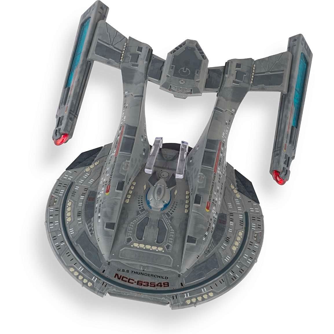 #12 U.S.S. Thunderchild NCC-63549 (Akira-class) XL EDITION Model Die Cast Ship (Eaglemoss / Star Trek) Real Merch