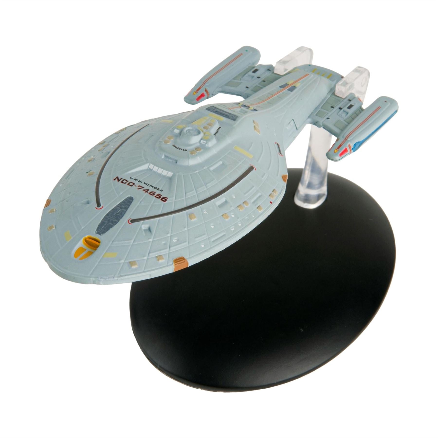 #06 U.S.S. Voyager NCC-74656 (Intrepid-class) Model Diecast Ship (Eaglemoss / Star Trek) Real Merch