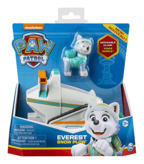 Paw Patrol Basic Vehicle Everest Snow Plow Spin Master Toys