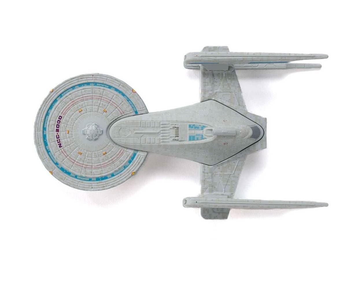 #158 U.S.S. Excelsior (Prototype II) Issue #158 Nilo Rodis Concept Model Diecast Ship (Eaglemoss / Star Trek) Real Merch