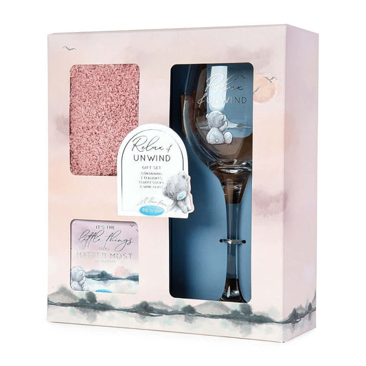 Me To You - Wineglass, Socks and Tealight Giftset The Imagination Shop