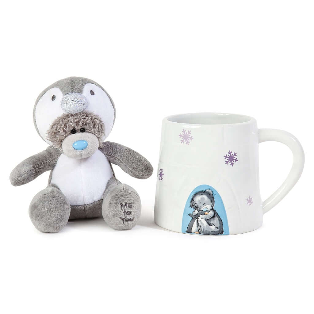 Me to You - Novelty Igloo Mug and Tatty Teddy Dressed as Penguin Carte Blanche