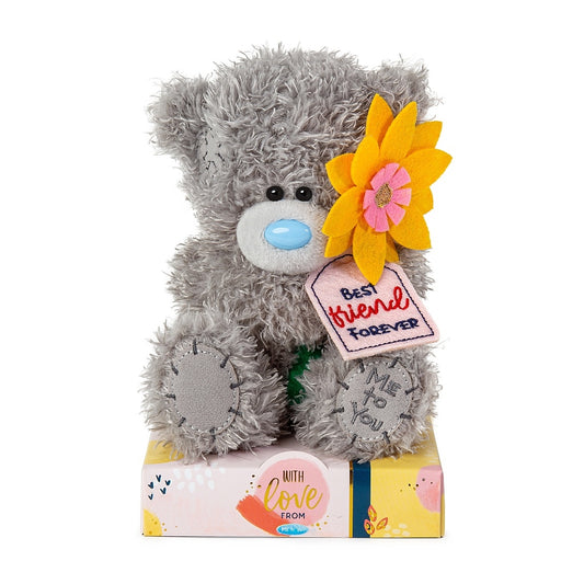 Me To You - Tatty Teddy Holding Flower Best Friend Forever Carte Blanche