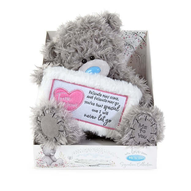 Me To You - Tatty Teddy With Friend Plaque Carte Blanche