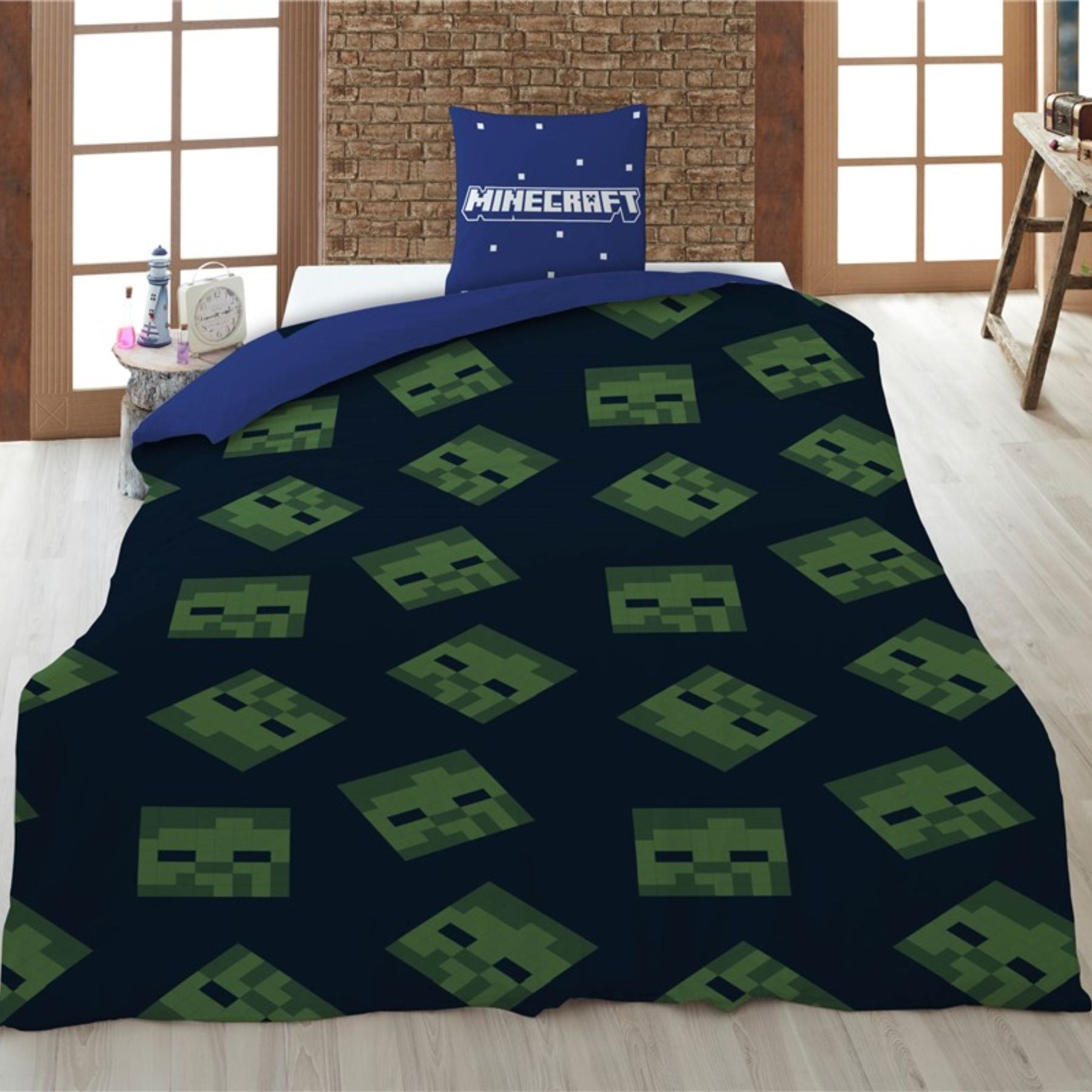 Minecraft Single Bed Duvet set 140x200cm