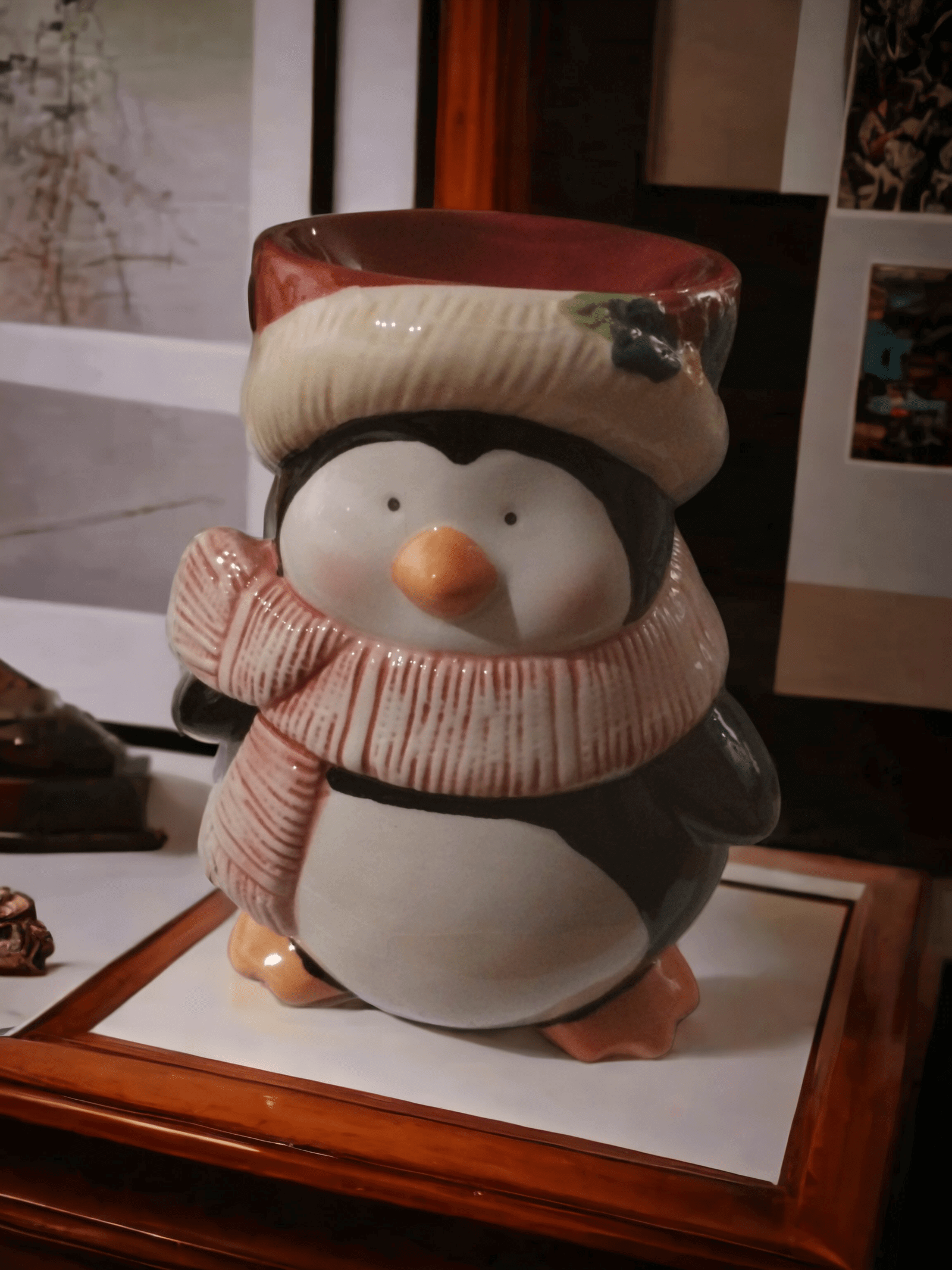 Aroma Ceramic Penguin Wax Melt Burner Aroma