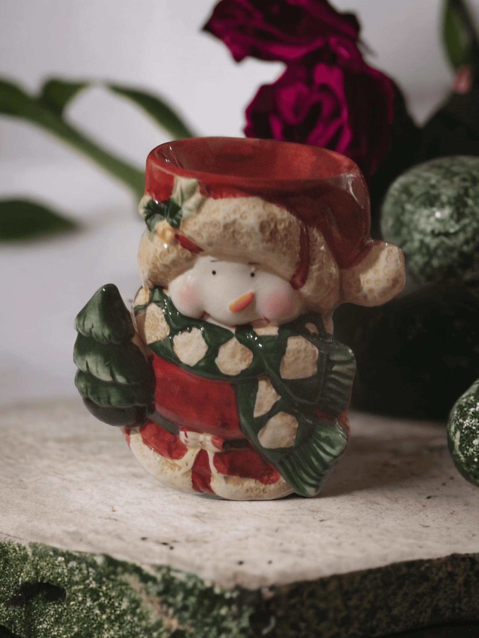 Aroma - Ceramic Snowman Wax Melt Burner Aroma