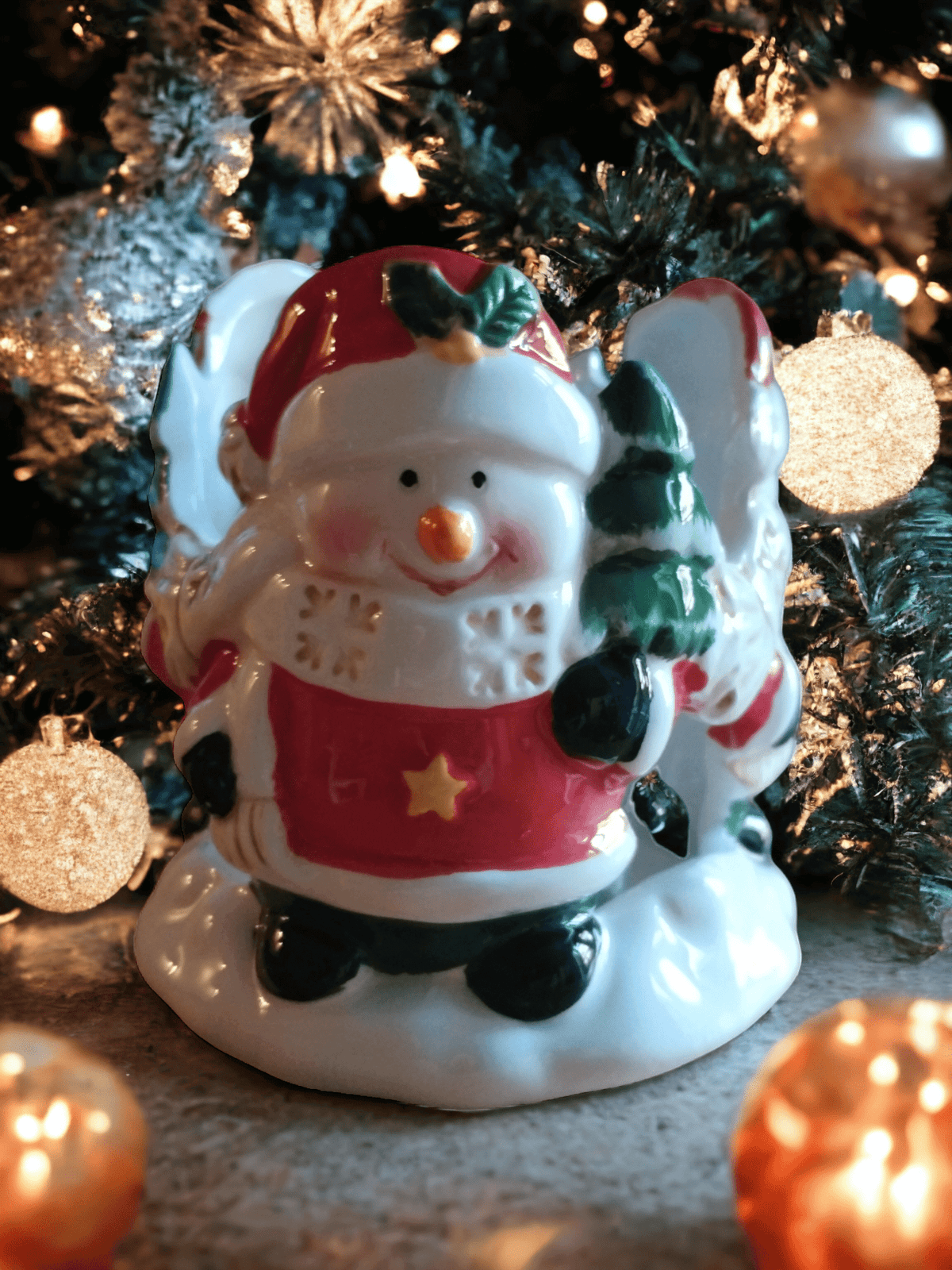 Aroma - Snowman Votive and Tealight Candle Holder Aroma
