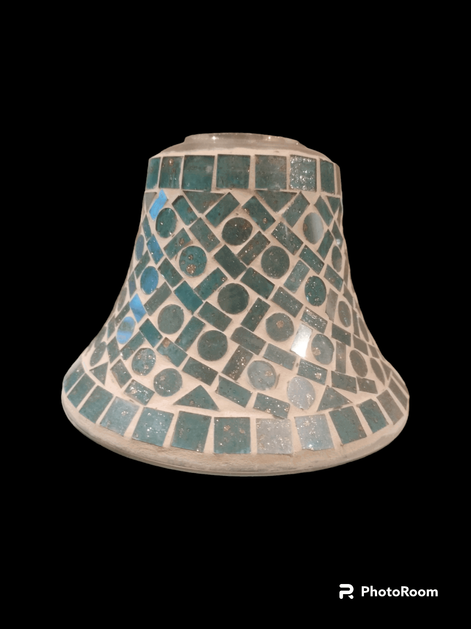 Aroma Accessories - Aqua Blue Mosaic Pattern Candle Shade - The Imagination Shop - Aroma Accessories 