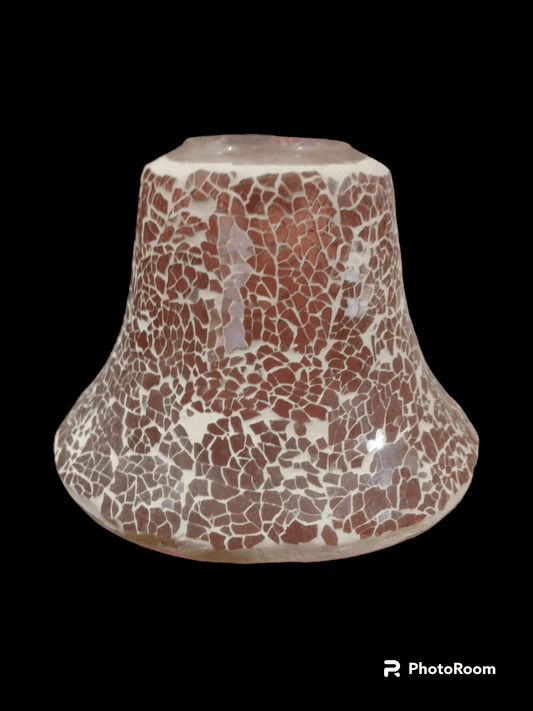 Aroma Accessories - Pink Crushed Glass Candle Shade - The Imagination Shop - Aroma Accessories 
