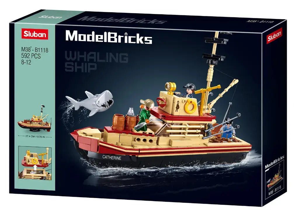 Sluban - Model Bricks The Great Shark Building Brick Set Sluban
