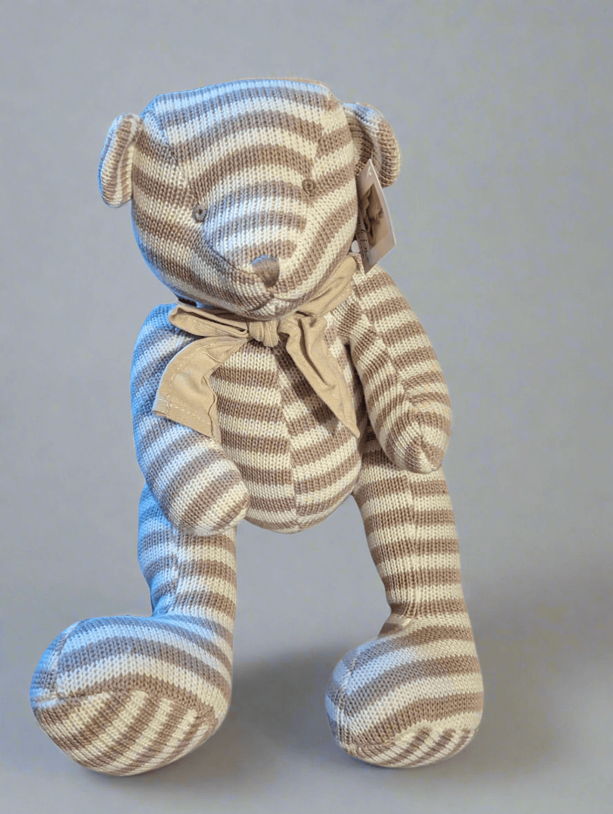 Babies First - Striped knitted Teddy The Imagination Shop