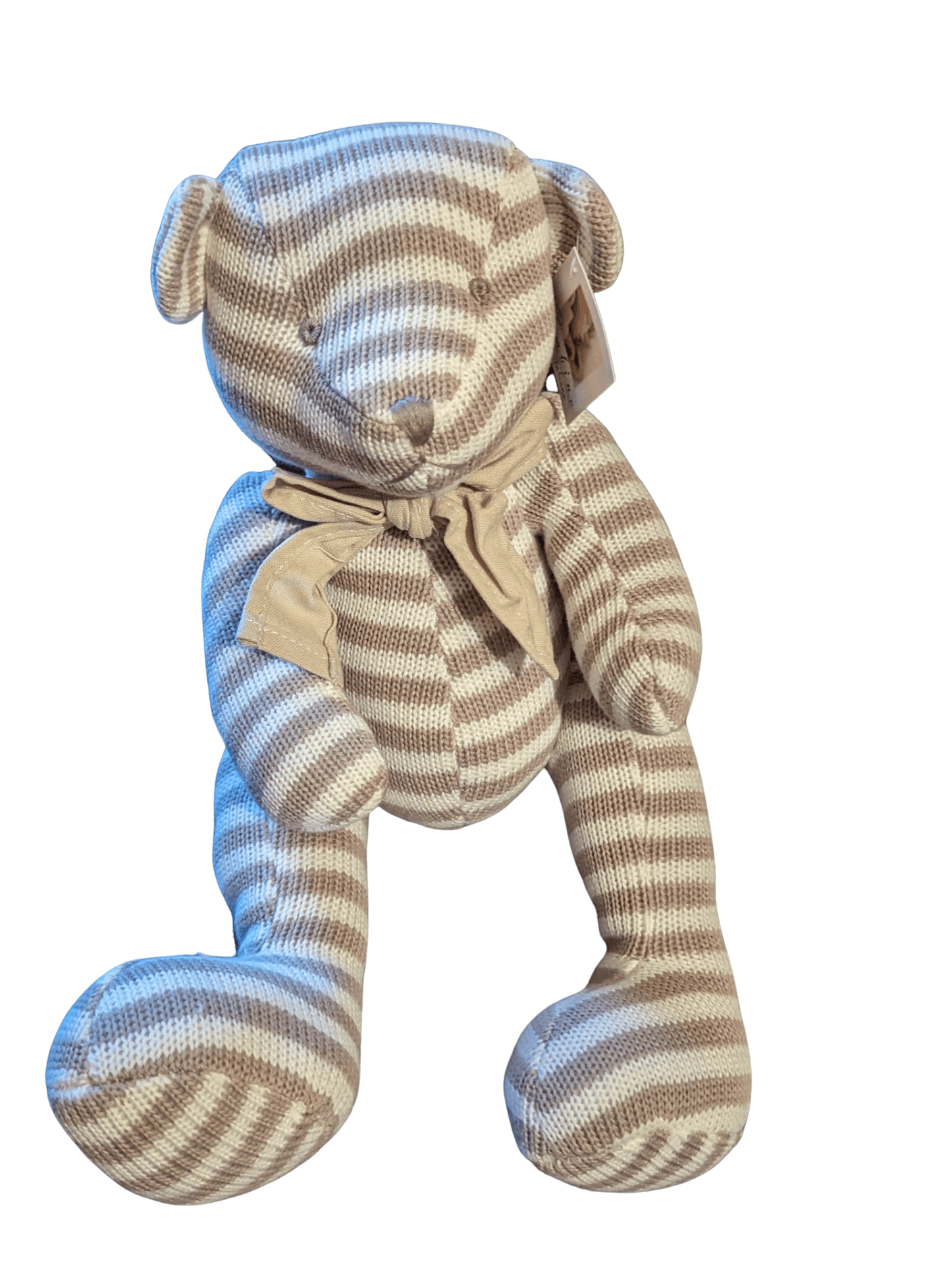 Babies First - Striped knitted Teddy The Imagination Shop