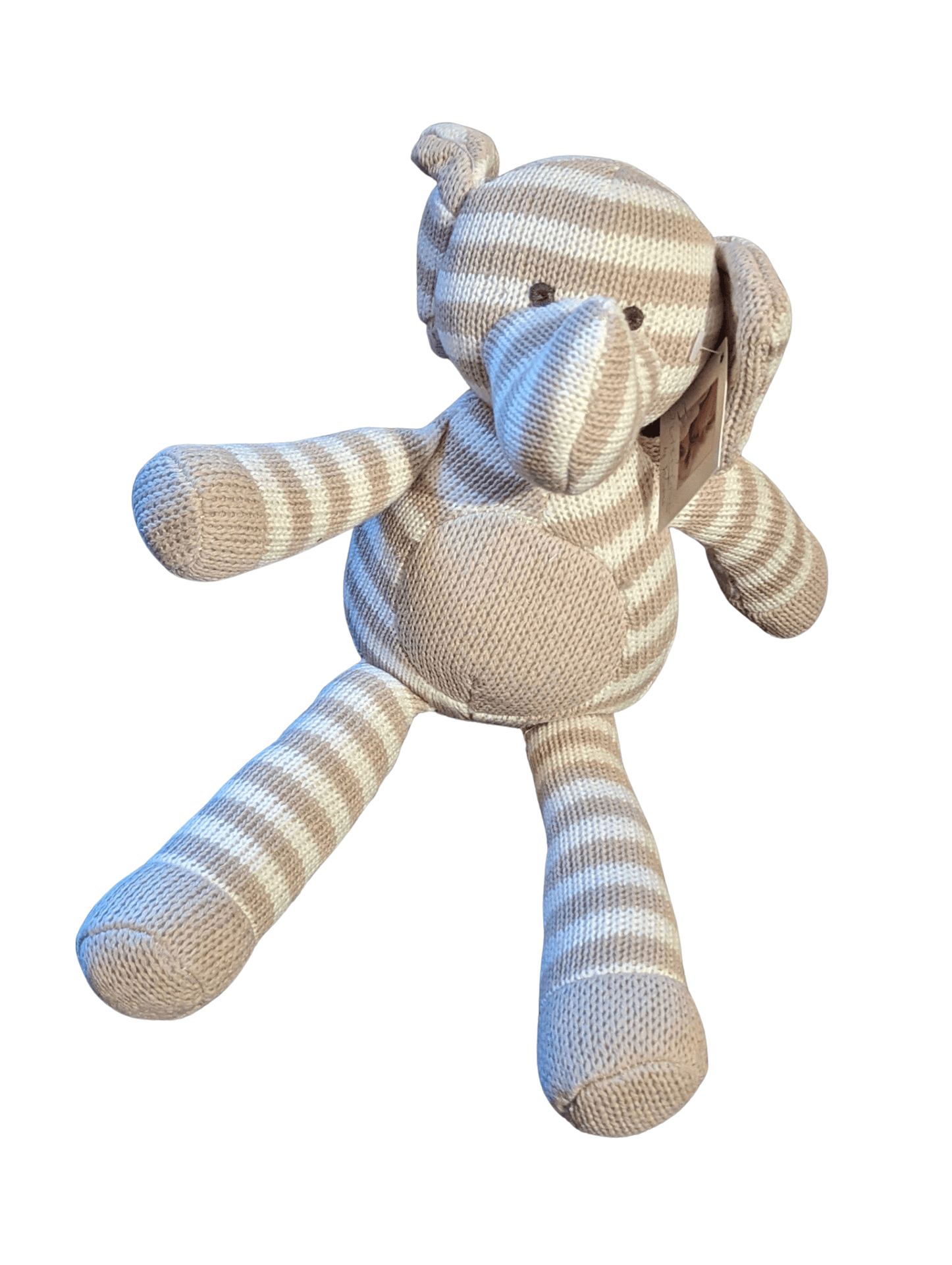 Babies First - Striped knitted elephant The Imagination Shop