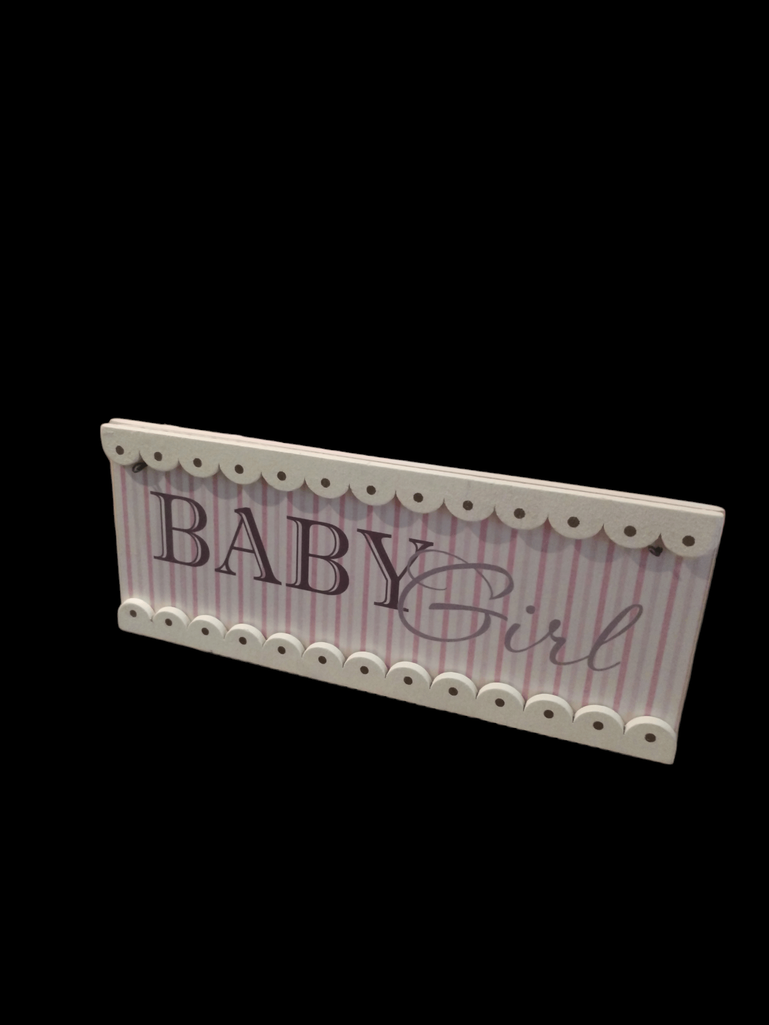 Baby Girl Plaque widdup