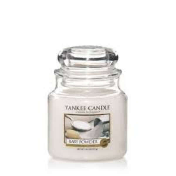 Yankee Candle Baby Powder Medium Jar Scented Candle Yankee Candle