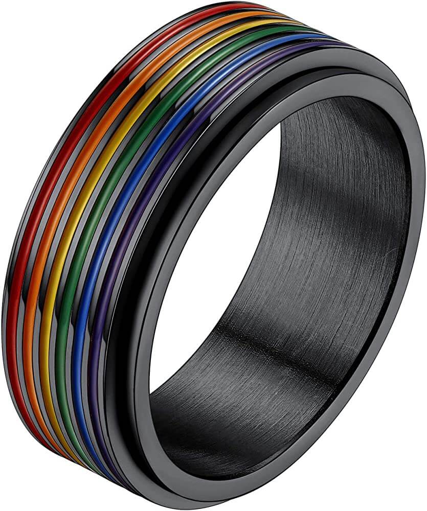Bandmax Jewellery - Rainbow ring Bandmax