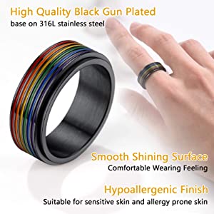 Bandmax Jewellery - Rainbow ring Bandmax
