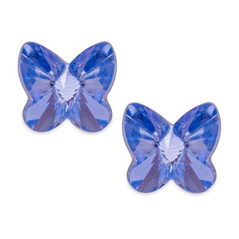 Byzantium Collection Jewellery - Butterfly Crystal stud earrings - The Imagination Shop - The Imagination Shop 