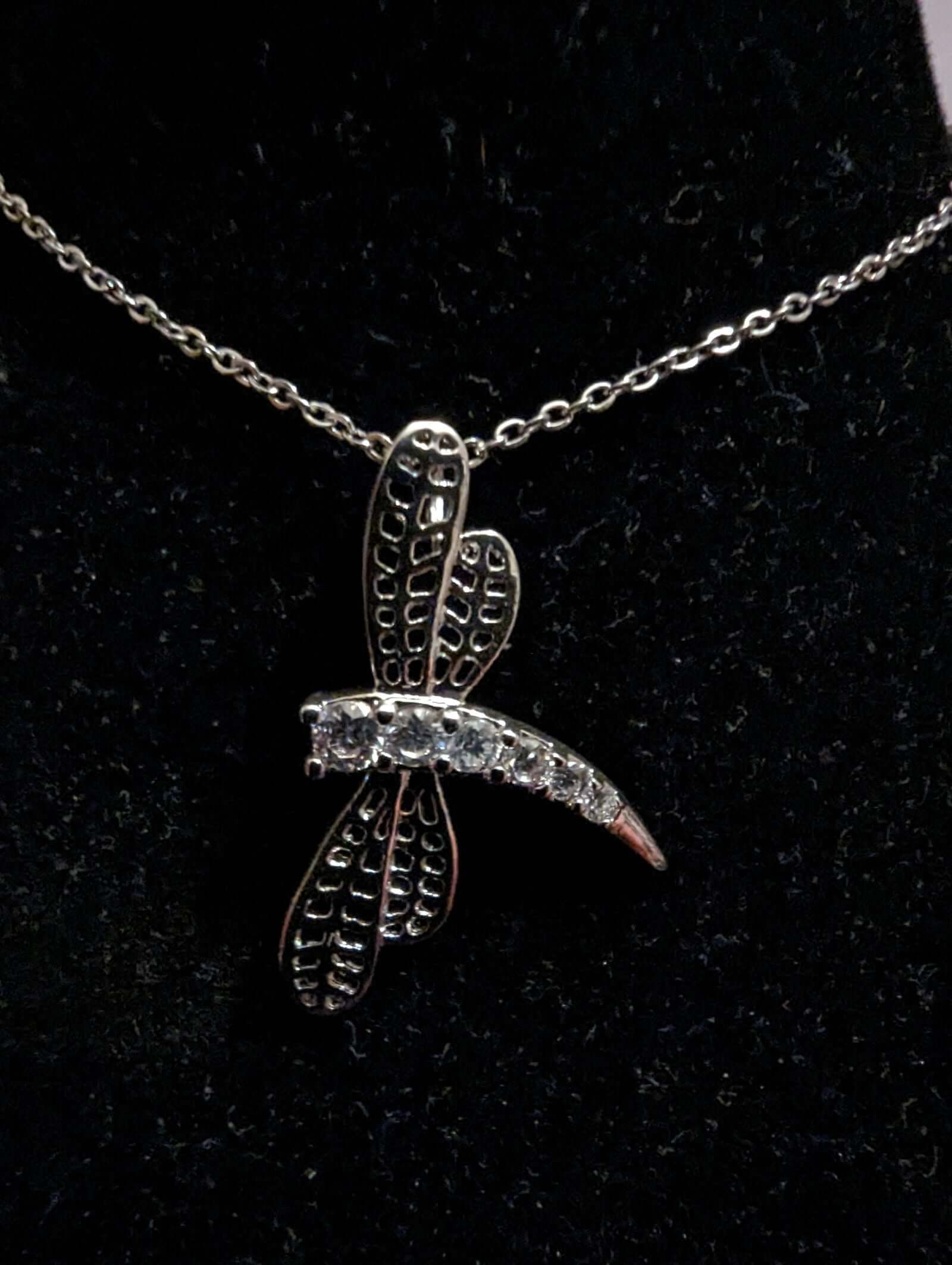 Byzantium Collection Jewellery - Crystal Dragonfly Necklace The Imagination Shop
