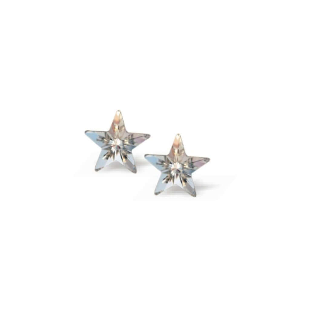 Byzantium Collection Jewellery - Crystal star stud earrings - The Imagination Shop -  