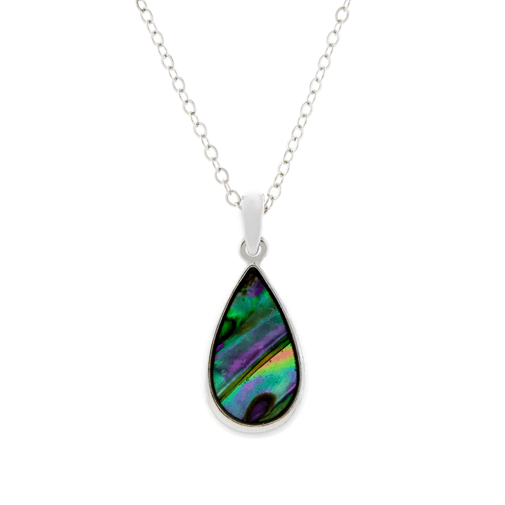Byzantium Collection Jewellery - Paua Shell Droplet Necklace Byzantium Collection London