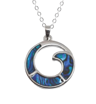 Byzantium Collection Jewellery - Paua Shell Whirl Byzantium Collection London