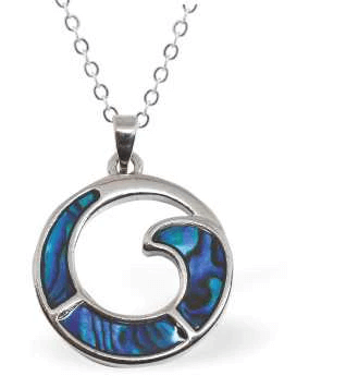 Byzantium Collection Jewellery - Paua Shell Whirl Byzantium Collection London